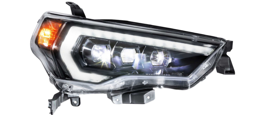 LED vs HID — technology diagram